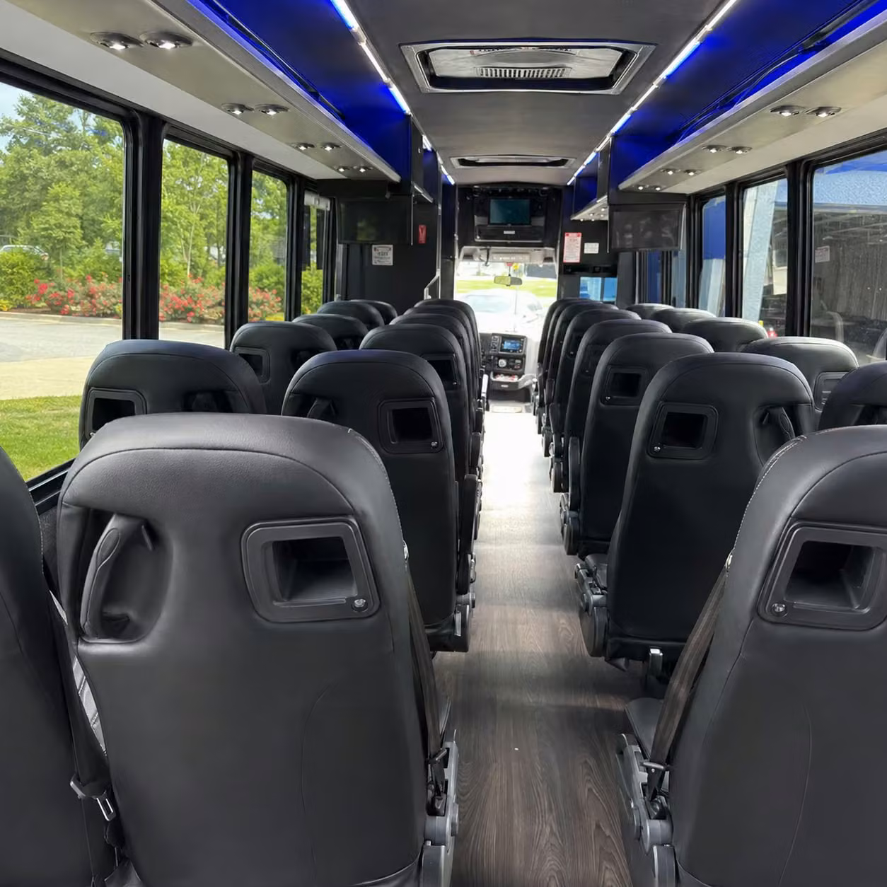 28 passenger minibus interior