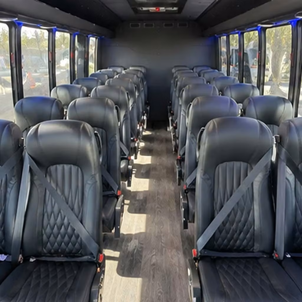 30 passenger minibus inside