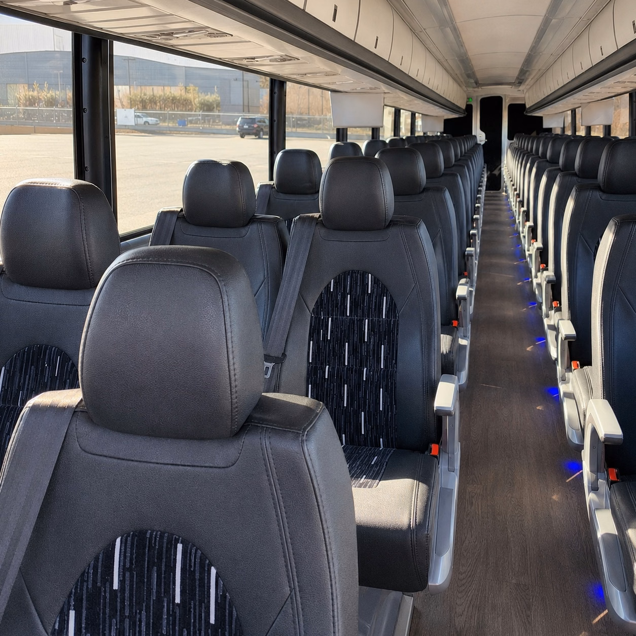 staten island charter bus interior